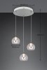 Lampa wisząca LED potrójna nowoczesna szklane klosze półokrągłe designerska ściemnialna FLYNT 331630306 Trio 
